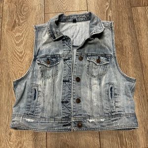 American eagle denim vest